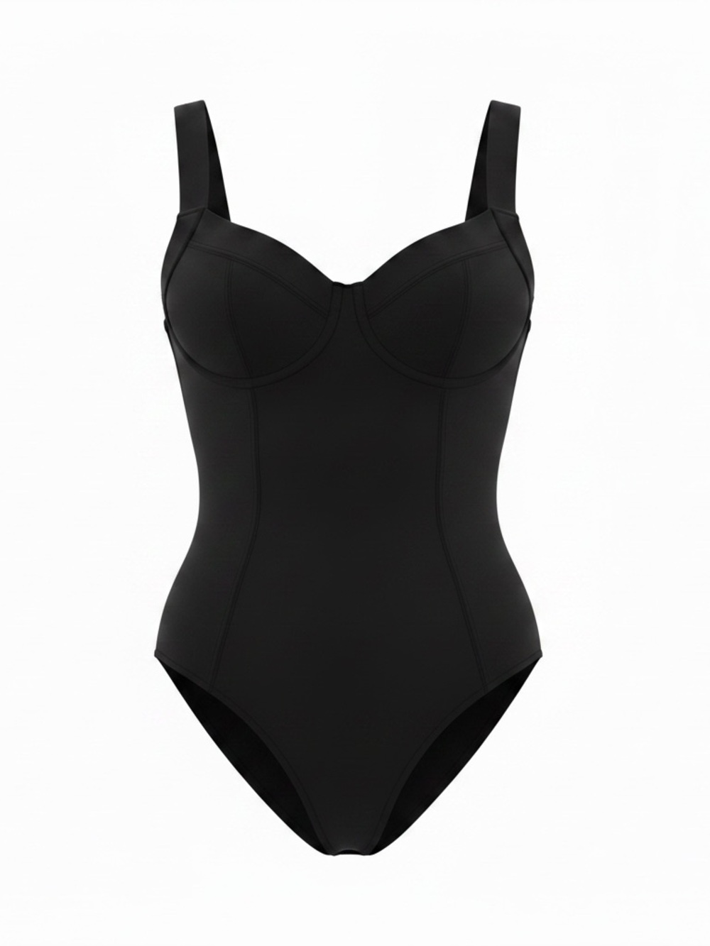 NWT TA3 Lifty Hi Cut one piece swimsuit black medium F/G cup